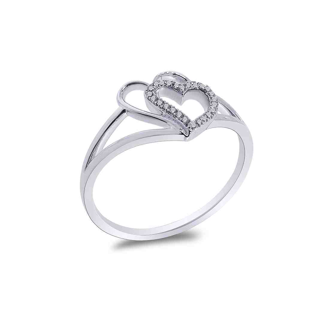 Double Heart Ring LR11422A